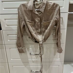 Vintage Havana Tan Blouse